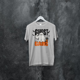 ゴーストゲインズ ハロウィンフィットネスデザイン Tシャツ