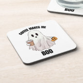 ゴーストコーヒー ハロウィン 面白い コースター (左側)