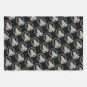 ゴーストゴシックホリデーギフトラップ紙ヴィンテージゴシック ラッピングペーパーシート (正面)