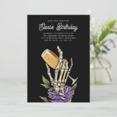 ゴーストシャンパンハロウィーン誕生日パーティー 招待状 (スタンド正面)