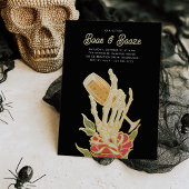 ゴーストシャンパーニュ「Boos & Booze」ハローウィンパーティ 箔招待状