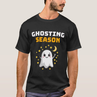 ゴーストシーズンTシャツ - かわいいゴーストのハロウィンギフト Tシャツ