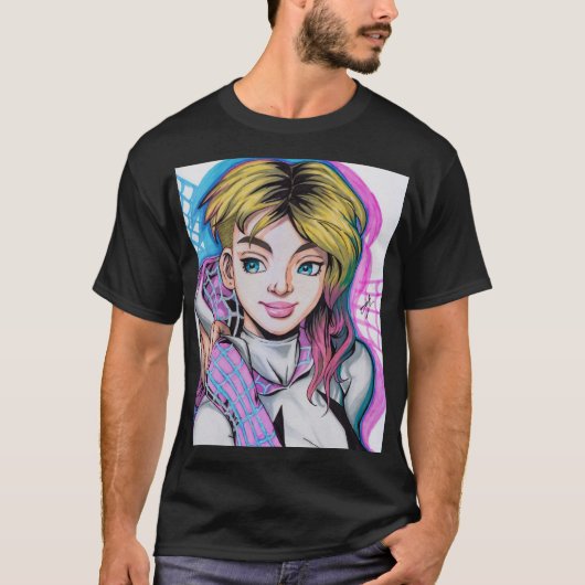 ゴーストスパイダー ~ グウェン・ステイシー Tシャツ (正面)
