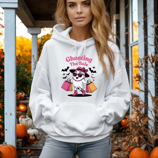 ゴーストセール おもしろハロウィン幽霊 パーカ