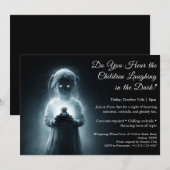 ゴーストチャイルドハロウィンコスチュームパーティーの招待状 招待状 (正面/裏面)