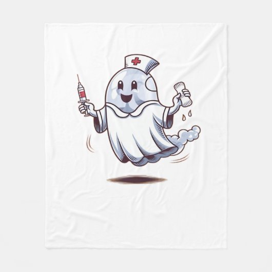 ゴーストナース クラシックTシャツ フリースブランケット (正面)