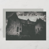 ゴーストハウスグ幽霊のよく出るランジーモノワ不気味ーク 招待状 (正面/裏面)