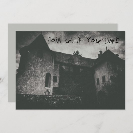 ゴーストハウスグ幽霊のよく出るランジーモノワ不気味ーク 招待状 (正面/裏面)