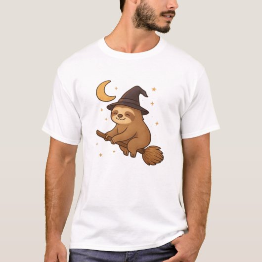ゴーストハリネズミ司書 � かわいいハロウィン Tシャツ (正面)