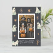 ゴーストハロウィンスプークタキュラー家族写真 シーズンカード (スタンド正面)