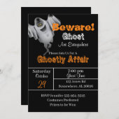 ゴーストハロウィンパーティー 招待状 (正面/裏面)