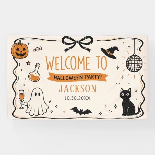 ゴーストハロウィンパーティー 横断幕 (横)