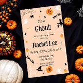 ゴーストハロウィンベイビーシャワー招待状 招待状