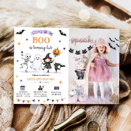 ゴーストハロウィン2歳の誕生日おばけパーティーの写真 招待状