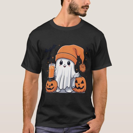 ゴーストハロウィーンおもしろい Tシャツ (正面)