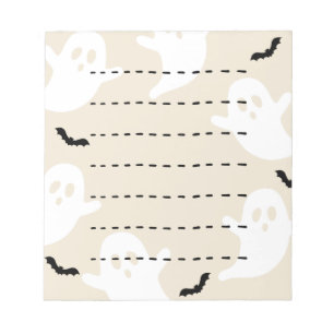 ゴーストバットダッシュライン ハロウィン ブランク ノートパッド