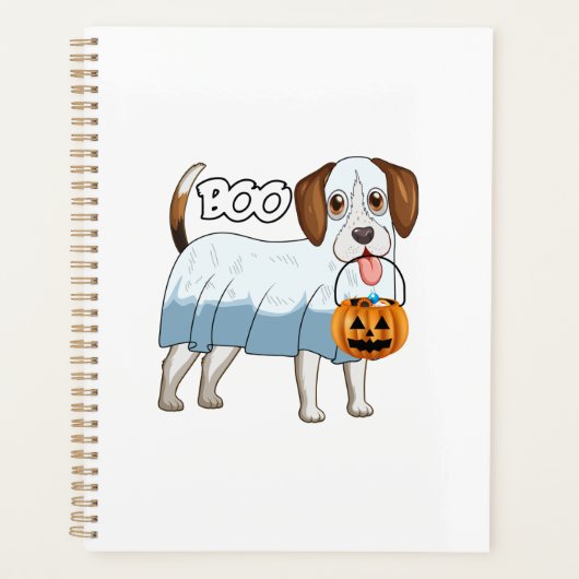 ゴーストビーグルハロウィンの犬 プランナー手帳 (正面)