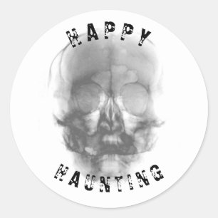ゴーストフェイス スカル ハロウィン 呪いのパーティ ラウンドシール