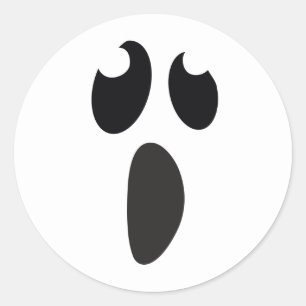 ゴーストフェイス ハロウィンパーティ お菓子のお礼袋 ラウンドシール