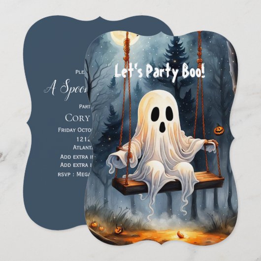 ゴーストプレイ 招待状 (正面/裏面)