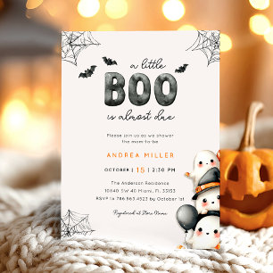 ゴーストベイビーシャワー A Little Boo ハロウィン 招待状