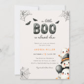 ゴーストベイビーシャワー A Little Boo ハロウィン 招待状 (正面)