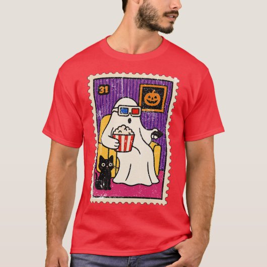 ゴーストポップコーン Tシャツ (正面)
