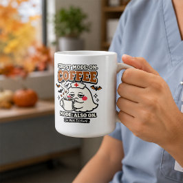 ゴーストモードオン カフェモードもオン ハロウィーンの看護師 コーヒーマグカップ