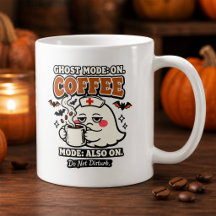 ゴーストモードオン カフェモードもオン ハロウィーンの看護師