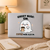 ゴーストモードオン、コーヒーモードもオン 面白いゴースト シール