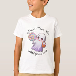 ゴーストモード：オン – キッズハロウィンTシャツ Tシャツ