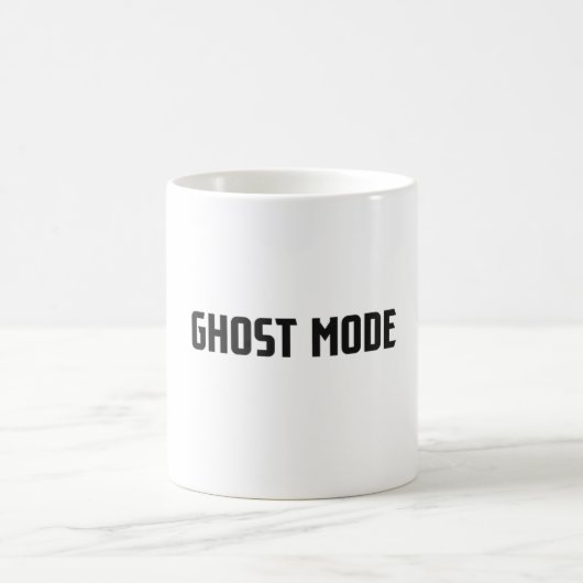 ゴーストモード:沈黙は力なり コーヒーマグカップ (中央)