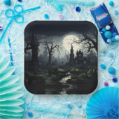 ゴーストリーウィッチの館 ハロウィン ペーパープレート (パーティー)