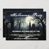 ゴーストリーウィッチズマナーハローウィンパーティ招待状 招待状 (正面/裏面)