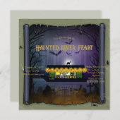 ゴーストリー墓地クルーズ招待状 招待状 (正面/裏面)