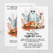 ゴーストリー・グラム ハロウィンパーティー 招待状 (正面/裏面)