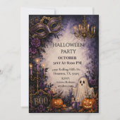 ゴーストリー・マスカレード・ハロウィンパーティー 招待状 (正面)