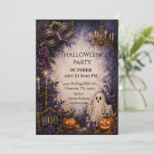 ゴーストリー・マスカレード・ハロウィンパーティー 招待状 (スタンド正面)