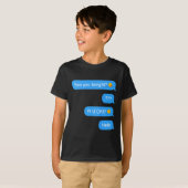 ゴースト化したテキストメッセージ 楽しいハロウィン Tシャツ (正面フル)