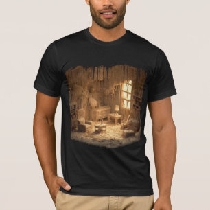 ゴースト化した部屋 — ゴシックウェアラブルアート Tシャツ