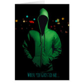 ゴースト化プッシュバックカスタムメッセージカード (正面)