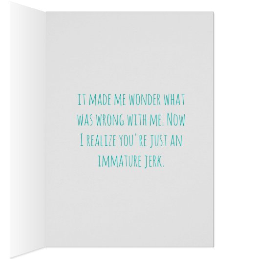 ゴースト化プッシュバックカスタムメッセージカード (内側 (右))