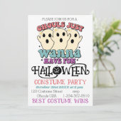 ゴースト達だって楽しく過ごしたい ハロウィン・コスチューム・パーティー 招待状 (スタンド正面)