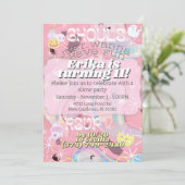 ゴースト達はパーティがしたい!パステルハロウィン招待状 招待状 (スタンド正面)