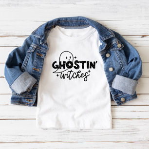 ゴースト魔女ハロウィーン幼児のTシャツ Tシャツ