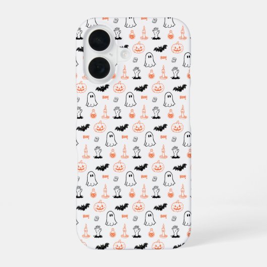 ゴースト カボチャ コウモリ ブー ハロウィン ケース (裏面)