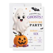 ゴースト コスチューム パーティー - かわいいハロウィンバースデー