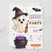 ゴースト コスチューム パーティー - かわいいハロウィン お誕生日おめでとう