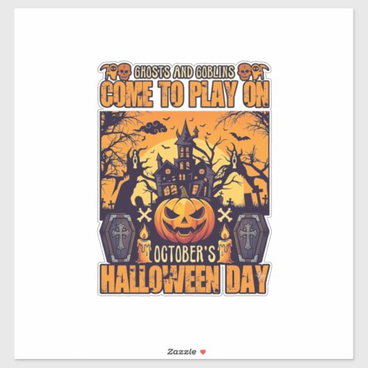ゴースト ゴブリン ハロウィン おいで 遊び 十月 ほらあな シール (シート)