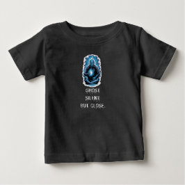 ゴースト サイレント バット クローズ - ダークブルーTシャツ ベビーTシャツ
